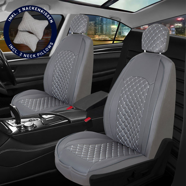 Seat covers for Suzuki Vitara from 2015 in dark grey model New York