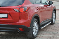 Running Boards suitable for Mazda CX5 2011-2016 Hitit chrome with T&Uuml;V