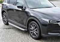 Running Boards suitable for Mazda CX5 2011-2016 Ares chrome with T&Uuml;V
