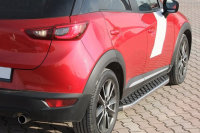 Running Boards suitable for Mazda CX3 from 2015 Hitit chrome with T&Uuml;V
