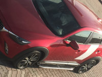 Running Boards suitable for Mazda CX3 from 2015 Ares chrome with T&Uuml;V
