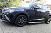 Running Boards suitable for Mazda CX3 from 2015 Ares chrome with T&Uuml;V