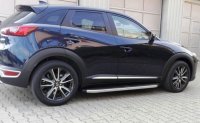 Trittbretter passend f&uuml;r Mazda CX-3 ab 2015 Ares Chrom mit T&Uuml;V