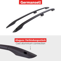 Roof Rails suitable for Mercedes Vito Viano compact from 2004 - 2014 aluminum black