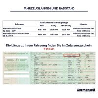 Trittbretter passend f&uuml;r Mercedes Vito und Viano Lang 2004-2014 Truva mit ABE