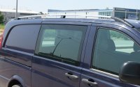 Roof Rails suitable for Mercedes Vito Viano long from 2004 - 2014 aluminum high gloss polished