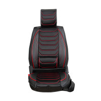 Seat covers for Alfa Romeo Stelvio from 2016 in black red model Dubai