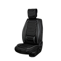 Seat covers for Audi Q2 from 2016 in black white model Dubai