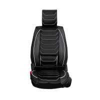 Seat covers for Audi Q5 from 2008 in black white model Dubai