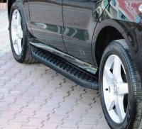 Running Boards suitable for Mercedes Benz GL 2006-2012 Hitit black with T&Uuml;V