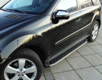 Running Boards suitable for Mercedes Benz GL 2012-2015 Hitit chrome with T&Uuml;V