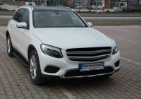 Running Boards suitable for Mercedes-Benz GLC from 2015 Ares black with T&Uuml;V