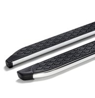 Running Boards suitable for Mercedes-Benz GLC from 2015 Hitit chrome with T&Uuml;V