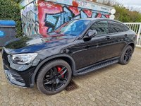 Running Boards suitable for Mercedes-Benz GLC  2015 -2022 Hitit black with T&Uuml;V