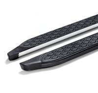 Running Boards suitable for Mercedes-Benz GLC from 2015 Hitit black with T&Uuml;V