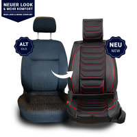 Seat covers for Citroen C3 from 2017 in black red model Dubai