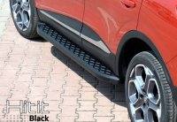 Running Boards suitable for Mitsubishi L200 2006-2015 Hitit black with T&Uuml;V