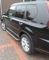 Running Boards suitable for Nissan X-Trail 2007-2014 Hitit chrome with T&Uuml;V