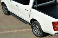 Running Boards suitable for Nissan Navara NP300 from 2015 Hitit black with T&Uuml;V