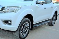 Running Boards suitable for Nissan Navara NP300 from 2015 Hitit black with T&Uuml;V