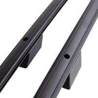 Roof Rails suitable for Nissan Primastar L1-H1 from 2002 - 2013 aluminum black