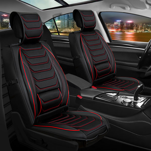 Seat covers for Ford Ranger from 2006 in black red model Dubai