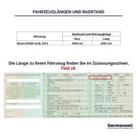 Dachreling passend f&uuml;r Nissan NV 300 L2-H1 ab Bj. 2016 Alu Hochglanz