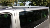 Roof Rails suitable for Nissan Primastar L2-H1 from 2002 - 2013 aluminum high gloss polished