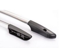 Roof Rails suitable for Nissan Primastar L2-H1 from 2002 - 2013 aluminum high gloss polished