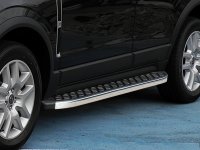 Running Boards suitable for Opel Antara 2006-2018 Hitit chrome with T&Uuml;V