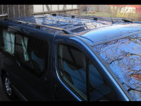 Roof Rails suitable for Opel Vivaro L1-H1 from 2001 - 2014 aluminum high gloss polished