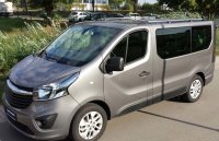 Roof Rails suitable for Opel Vivaro L1-H1 from 2014-2019 aluminum high gloss polished