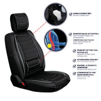 Seat covers for Hyundai i30 from 2007 in black white model Dubai