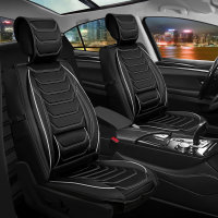 Seat covers for Hyundai Nexo from 2018 in black white model Dubai
