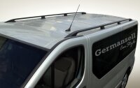 Roof Rails suitable for Opel Vivaro L2-H1 from 2001 - 2014 aluminum black