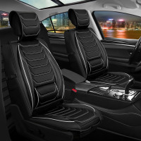 Seat covers for Infiniti Q70 from 2013 in black white model Dubai
