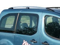 Roof Rails suitable for Peugeot Bipper from 2008 - 2014 aluminum high gloss polished