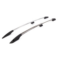 Roof Rails suitable for Peugeot Bipper from 2008 - 2014 aluminum high gloss polished