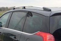 Roof Rails suitable for Peugeot 5008 from 2008 - 2017 aluminum high gloss polished