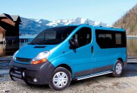 Dachreling passend f&uuml;r Renault Trafic L1-H1 Bj. 2001-2013 Alu Hochglanz