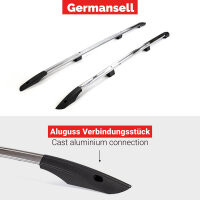 Dachreling passend f&uuml;r Renault Trafic L2-H1 Bj. 2001-2013 Alu Hochglanz