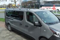 Roof Rails suitable for Renault Trafic L2-H1 from 2014 in aluminum black