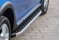 Trittbretter passend f&uuml;r Renault Kangoo 2 kurzer Radstand Bj 2008-2020 Hitit Chrom T&Uuml;V