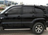 Dachreling passend f&uuml;r Land Cruiser Prado J12 5 T&uuml;rer Bj. 2002-2009 Alu Hochglanz