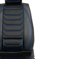 Seat covers for Renault Alaskan from 2017 in black blue model Dubai