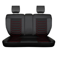 Seat covers for Renault Alaskan from 2017 in black red model Dubai