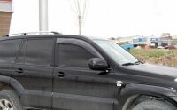 Roof Rails suitable for Land Cruiser Prado J12 3 T&uuml;rer from 2002 - 2009 aluminum high gloss polished