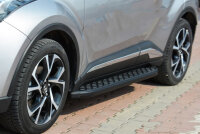 Trittbretter passend f&uuml;r Toyota C-HR ab 2017 - 2023 Hitit Schwarz mit ABE