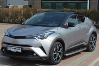 Running Boards suitable for Toyota C-HR from 2017 Hitit chrome with T&Uuml;V