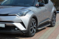 Running Boards suitable for Toyota C-HR from 2017 Hitit chrome with T&Uuml;V